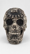 Handcrafted Costa Maya Mexico Aztec Mayan Style Skull Figurine Decor picture