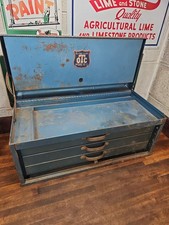 Vintage OTC Tool Chest Tool Box Owatonna Tool Co 3 Drawer Flip Top Rare picture