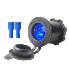 12V 24V Car Cigarette Lighter Socket Waterproof Power Outlet Plug Boat Motorcycl picture