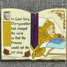 Disney Parks Sleeping Beauty 60th Anniversary Aurora Asleep Book Mystery Pin B5 picture
