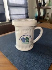 RARE Vintage New York City Department Of Sanitation Trash Can Coffee Mug picture