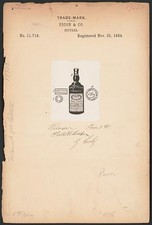Photo:[Trademark registration by Picon & Co. for Amer Picon brand Bitters] picture