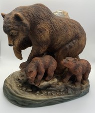 1977 Cyrus Noble Bear & Cubs Decanter Limited Edition 1651/1800 Haas Brothers Bo picture