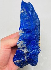 Natural Royal Blue Lapis Lazuli Rough Stone with Golden Pyrite & White Calcite  picture