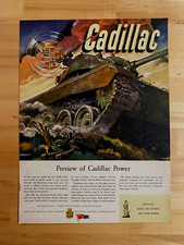 1945 Print Ad Cadillac Power WW2 10