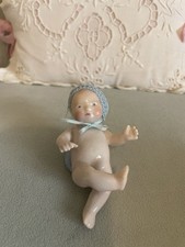 Antique Gebrüder Heubach Bisque Porcelain Action Baby Shaker Figurine - picture