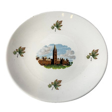 PARLIAMENT BUILDING OTTAWA CANADA ANTIQUE Souvenir CHINA TRINKET DISH PLATE picture