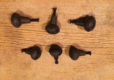 Six (6) Cast Iron Round Antique Style Cabinet Door Drawer Pull Six (6) 3758 picture