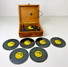 Vintage Thorens AD30 Swiss Disc Music Box Mechanical Wooden Case Working 7 discs picture