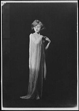 Photo:Lois Wild 1921 Portrait Woman in Draped Dress Studio Photo picture