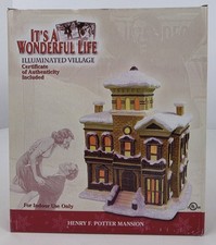 Enesco It's A Wonderful Life Illuminated Village Henry F. Potter Mansion New picture