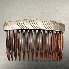 Vintage Navajo Native Steve Yellowhorse Silver Hair Comb picture