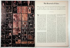 1960s Urban Renewal Magazine Article Glazer City Planning Housing Ephemera picture