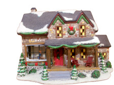 KOHLS 2007 ST NICHOLAS SQUARE STONE CABIN INCLUDING ORIGINAL BOX* EX + picture