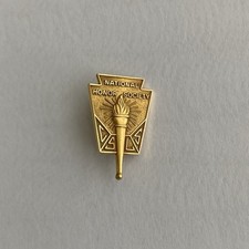 Vintage 10K Yellow Gold NHS National Honor Society Lapel Pin; Balfour Maker picture