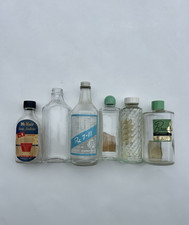 Lot of 6 Vintage Antique Glass Bottles 5