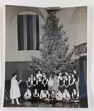 1959 Austin Texas Town City Hall Christmas Children's Choir Vintage Press Photo picture