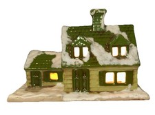Vintage Byron Molds 1979 Chritmas Village House Glossy Finish Ceramic picture