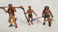 Bullyland lot of 3 Homo Sapiens Homo Erectus & Neanderthal Prehistoric figures picture
