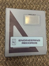 Rare Vintage Walt Disney Productions “Engineering Records” Project Binder Empty picture