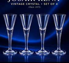 Vintage Josair Rena Crystal Wine Cordial Glasses Set of 4 MCM 1964–1975 picture