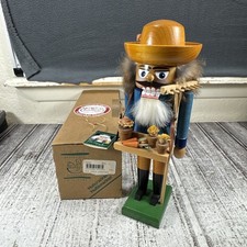 E. M. Merck 1993 Old World Christmas Nutcracker Gardener Farmer Germany picture