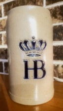 Vintage Hofbrahaus Bierkrug (HB) Beer Stein 1L with Handle picture