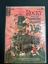 Rocky and His Fiendish Friends Comic Book Gold Key #1 October 1962 Low Grade picture