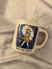 USED Vintage Yellow Morton Salt Girl Mug, 150 Years, Bryan China, New Castle PA picture