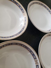 4 RARE ANTIQUE 1915 O.P. Co SYRACUSE CHINA MISTIC BERRY BOWLS FRUIT CUPS FEC RR picture