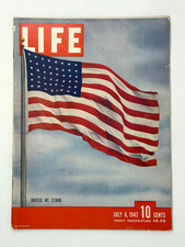 WWII LIFE Magazine July 6, 1942 United We Stand July 4th Issue Original Vintage picture