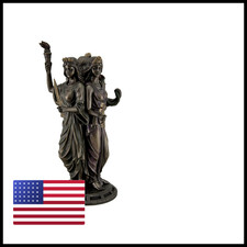Zeckos Veronese Design Large Bronze Finish Greek Goddess Hecate Triple Goddess picture