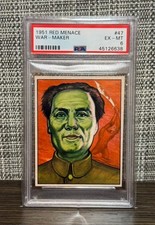 1951 Red Menace MAO TSE TUNG ZEDONG War Maker #47 PSA 6 picture