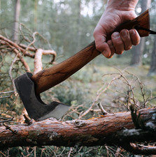 Sharp Hatchet axe with hard wood handle for Camping Wood Splitting and Chopping picture