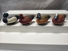 Jett Brunet Lot of 4 Miniature Duck Decoys 1/4 Scale 3