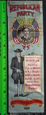 Antique 1907 John Reyburn Mayor Republican Party Political Ribbon picture
