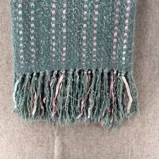VTG  Churchill Weavers Handwoven Throw Blanket Soft Fringe 64X50 Cynthia Gibson picture
