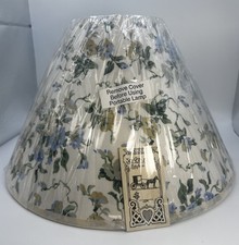Vintage Homestead Shoppe Lampshade Blue Green Floral 12” CottageCore NOS picture