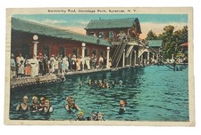Vintage 1920s Postcard ~ Onondaga Park Swimming Pool ~ Syracuse New York NY picture