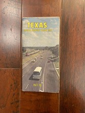 Vintage Texas Official Highway Travel Map 1977-78 picture