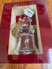 Marquis by Waterford 2013 Annual Crystal Bell Ornament Snowman New in Box picture
