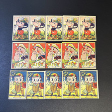 Japanese MENKO Cards Mickey Mouse , Popeye , Betty , Vintage 1948 , 15 pcs total picture