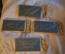 4 Vtge 1950s, 60s 12 Packs White & Wyckoff Come For Brunch Invitations w/ Env 48 picture