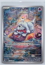 GREAVARD 214/198 ILLUSTRATION RARE SCARLET & VIOLET POKEMON HOLO NEAR MINT picture