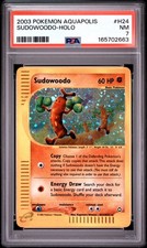 2003 POKEMON AQUAPOLIS SUDOWOODO HOLO H24/H32 PSA 7 CLEAN COPY  picture