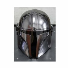 Wars Mandalorian Helmet with Liner and Chin Strap Cosplay Style picture
