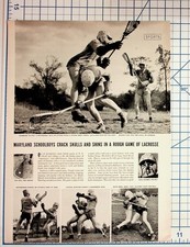 Vintage 1930s Maryland Lacrosse Magazine Page Friends School Sports Article picture