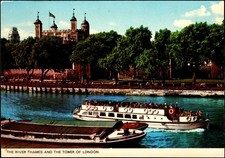 London England River Thames & Tower of London Photo Precision Continental PC picture