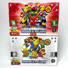 POKEMON PIKACHU COSPLAY HEROES & VILLAINS - 2 BOXES (60 Sealed Packs) Cards 2025 picture