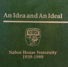 RARE Nabor House University of Illinois Urbana Frat 50th Anniversary 1939-1989 picture